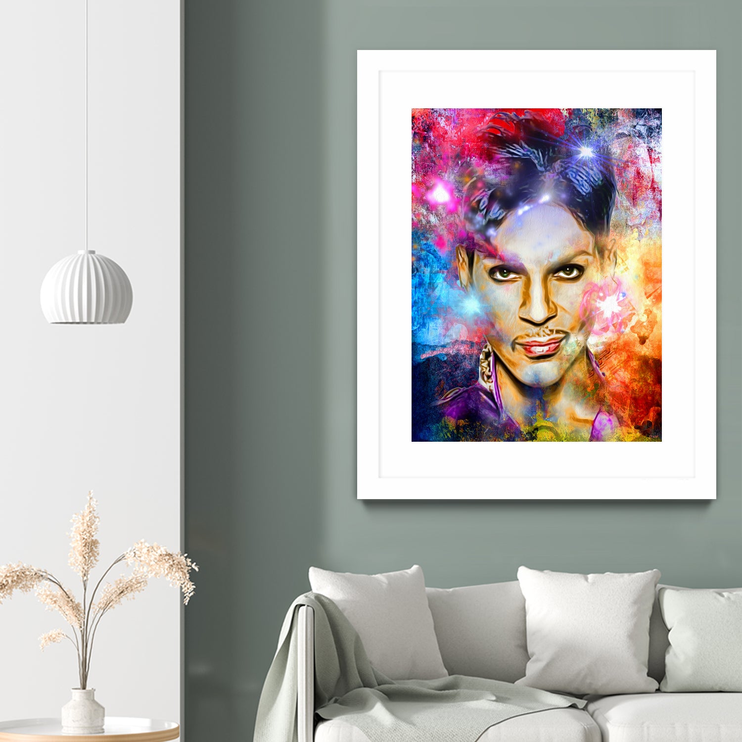 Prince Painted Portrait by Daniel Janda on GIANT ART - black digital painting