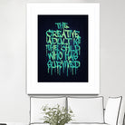 The Creative Adult is the Child Who Has Survived / Typo by Philipp Rietz on GIANT ART - green vector illustration