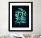 The Creative Adult is the Child Who Has Survived / Typo by Philipp Rietz on GIANT ART - green vector illustration