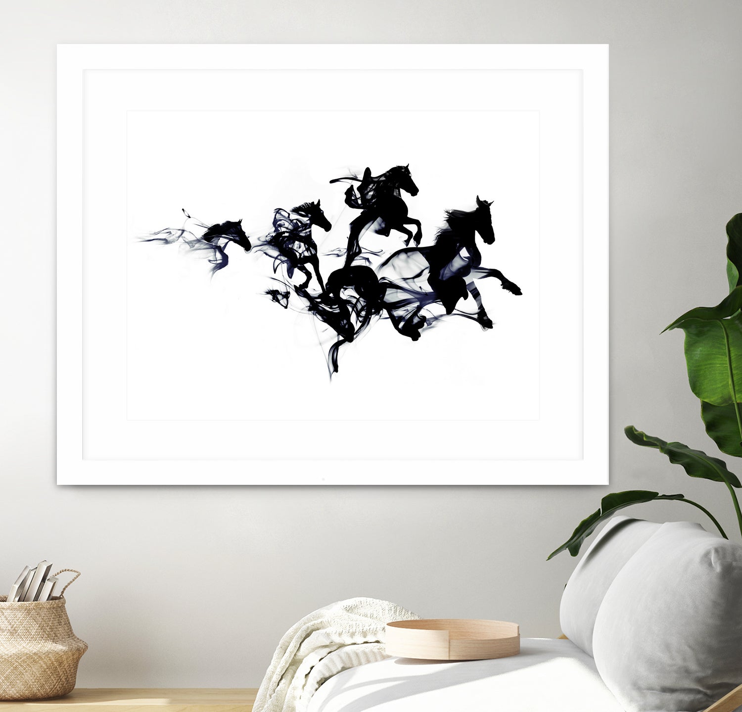 Black horses by Robert Farkas on GIANT ART - black digital drawing