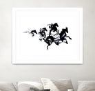 Black horses by Robert Farkas on GIANT ART - black digital drawing