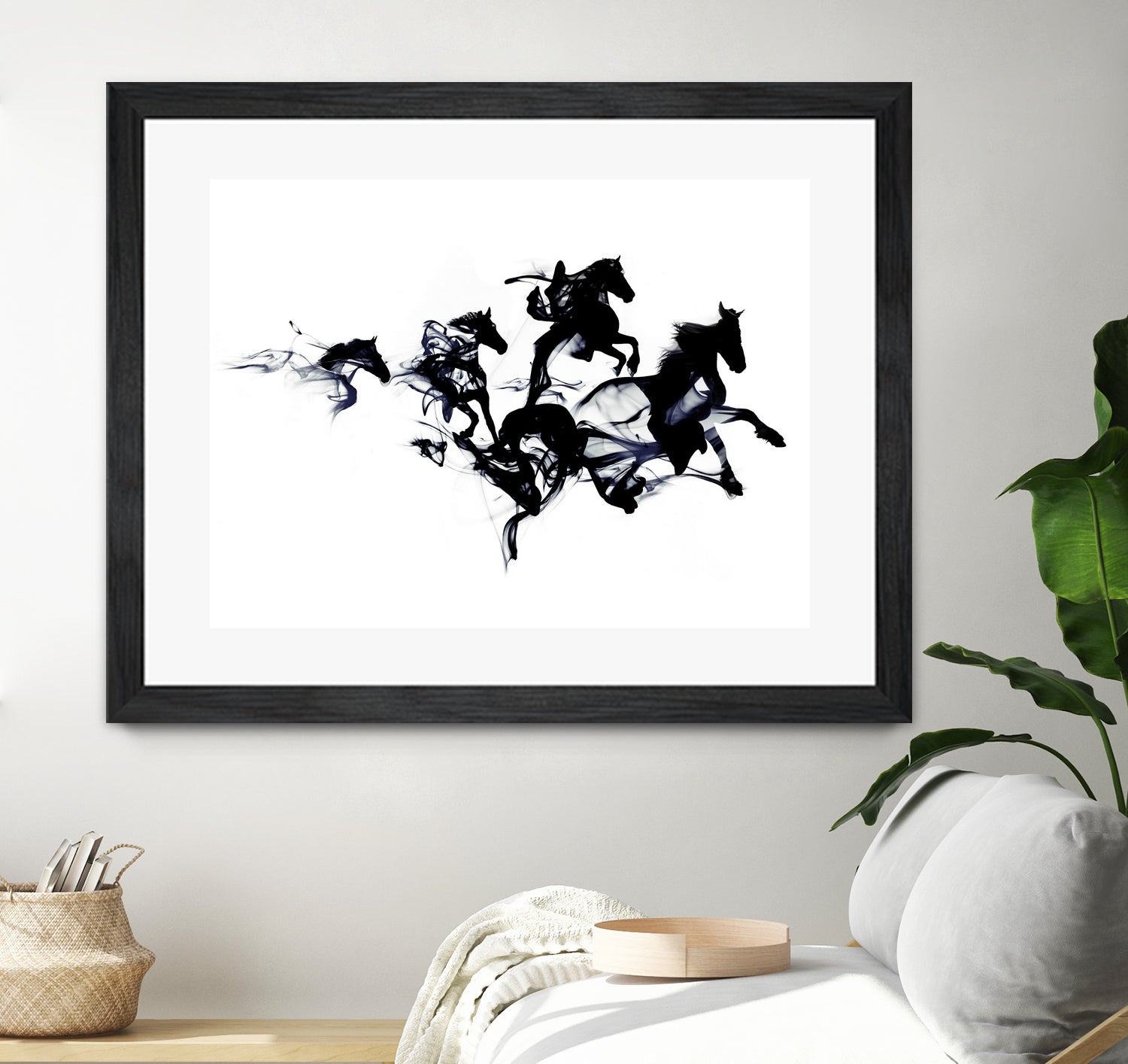 Black horses by Robert Farkas on GIANT ART - black digital drawing