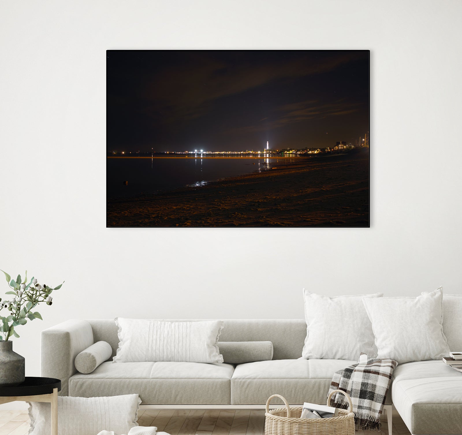 Provincetown at night by William Cunning on GIANT ART - black processing/programming