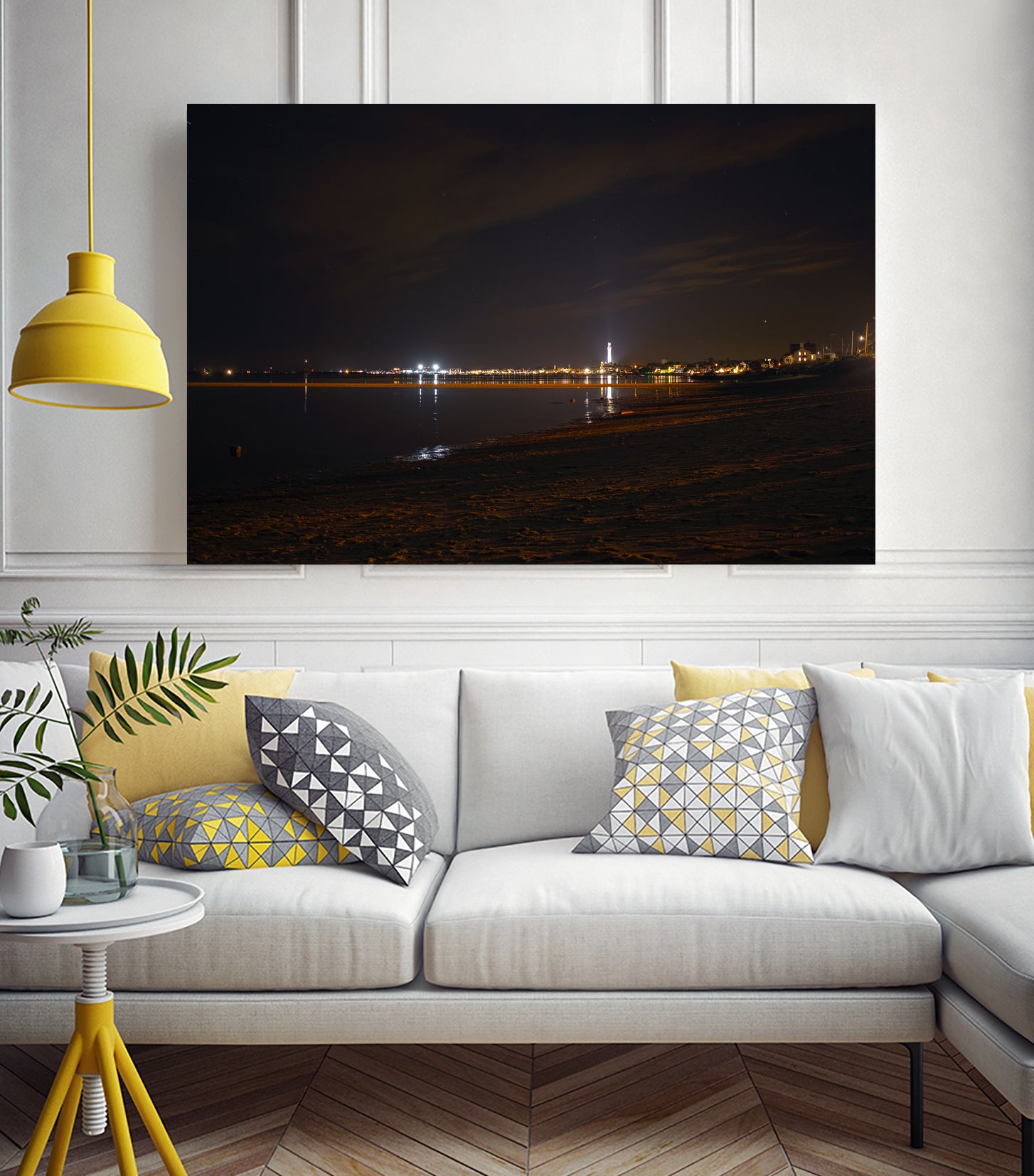 Provincetown at night by William Cunning on GIANT ART - black processing/programming