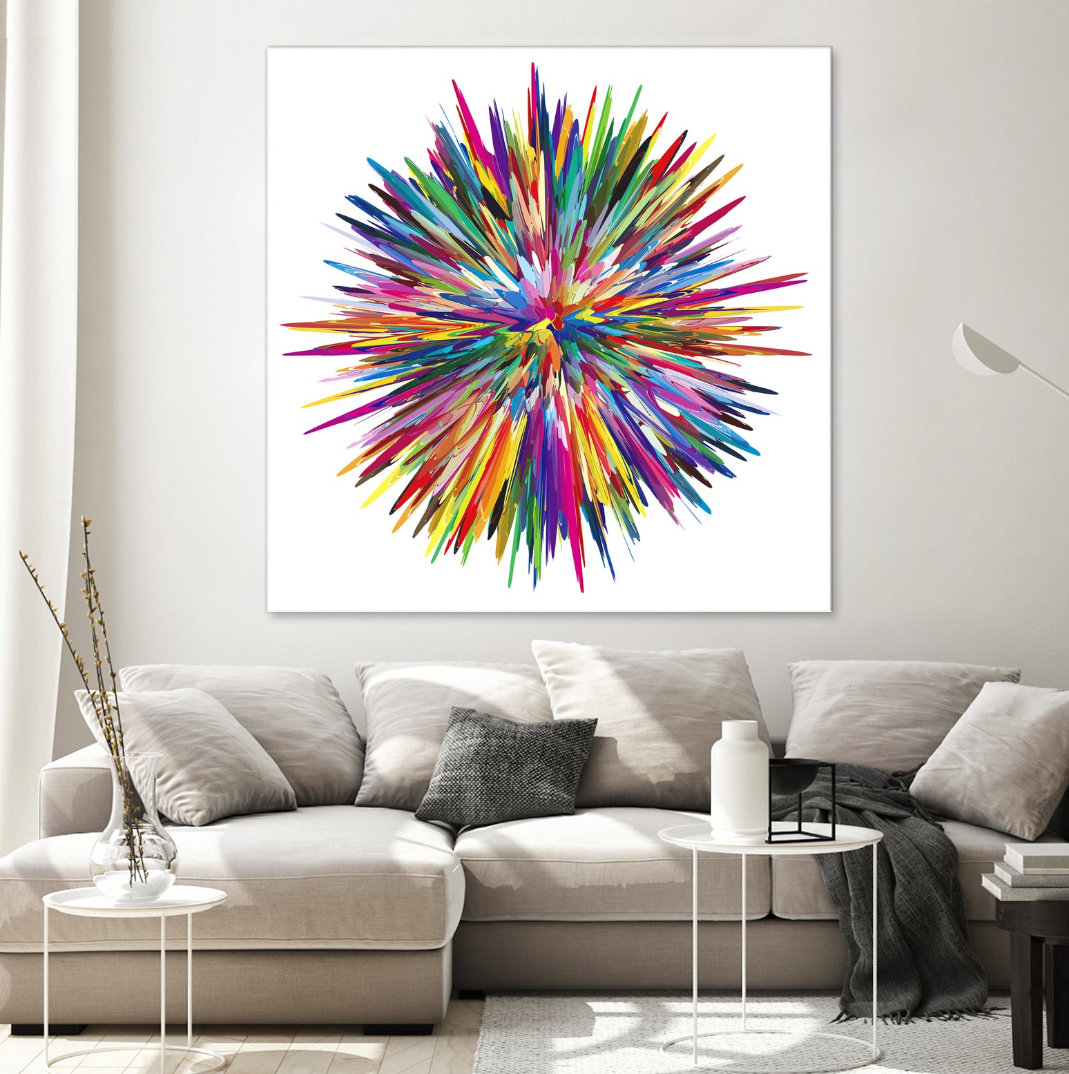 Color Explosion Three by Florian Habermann on GIANT ART - yellow vector illustration