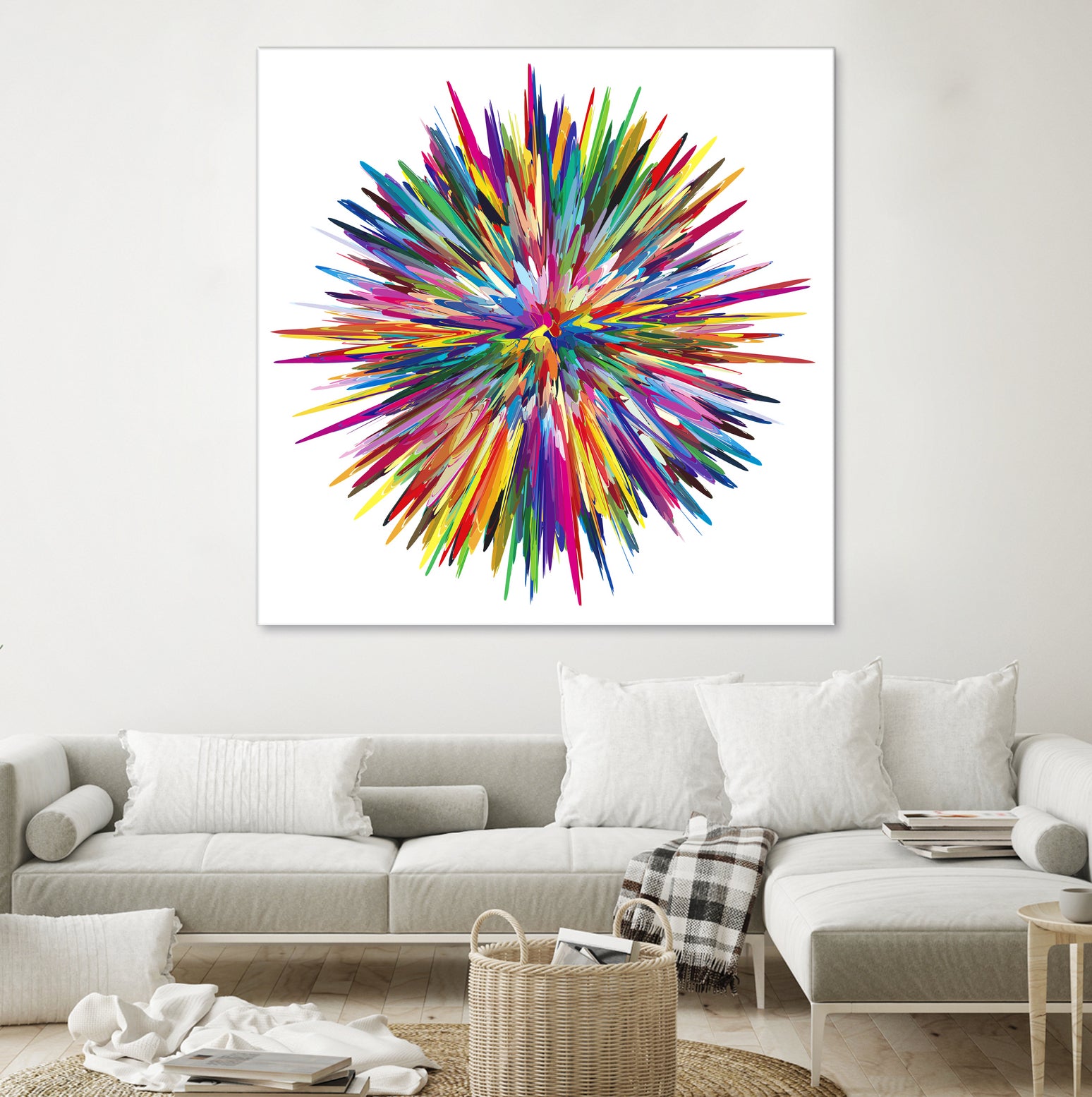 Color Explosion Three by Florian Habermann on GIANT ART - yellow vector illustration