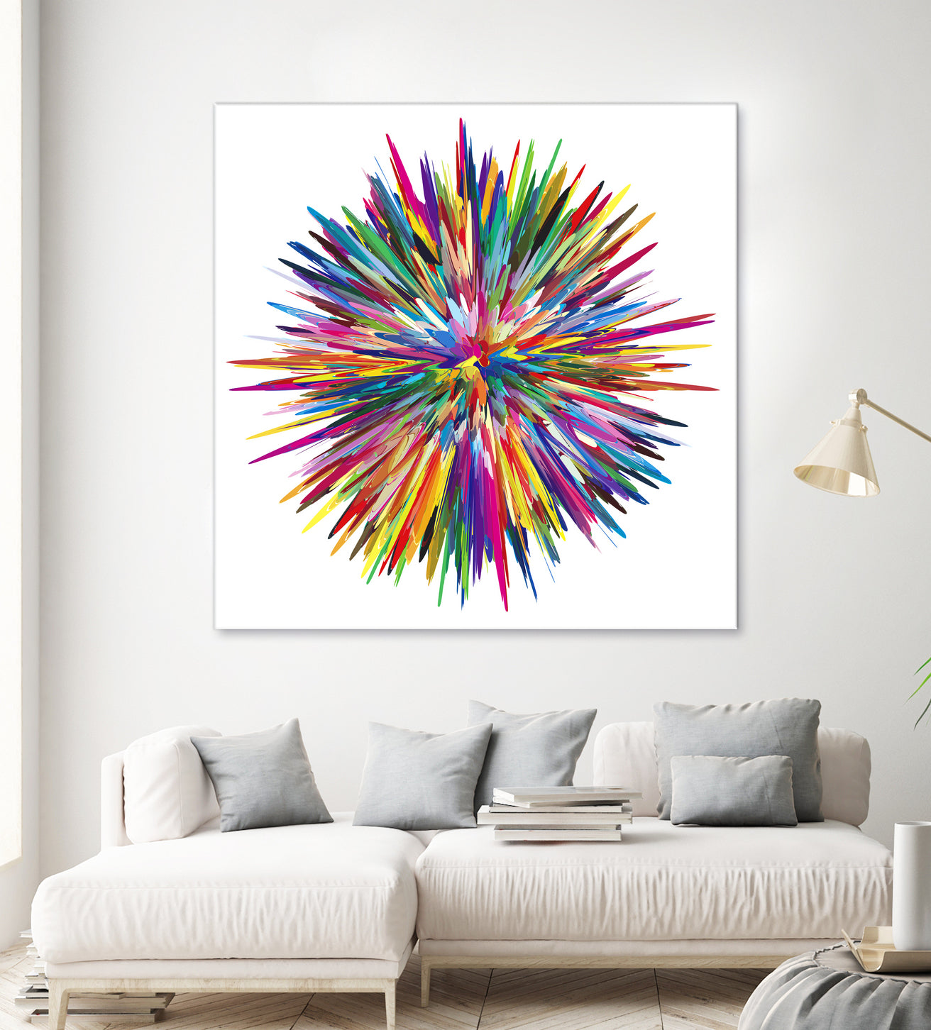 Color Explosion Three by Florian Habermann on GIANT ART - yellow vector illustration