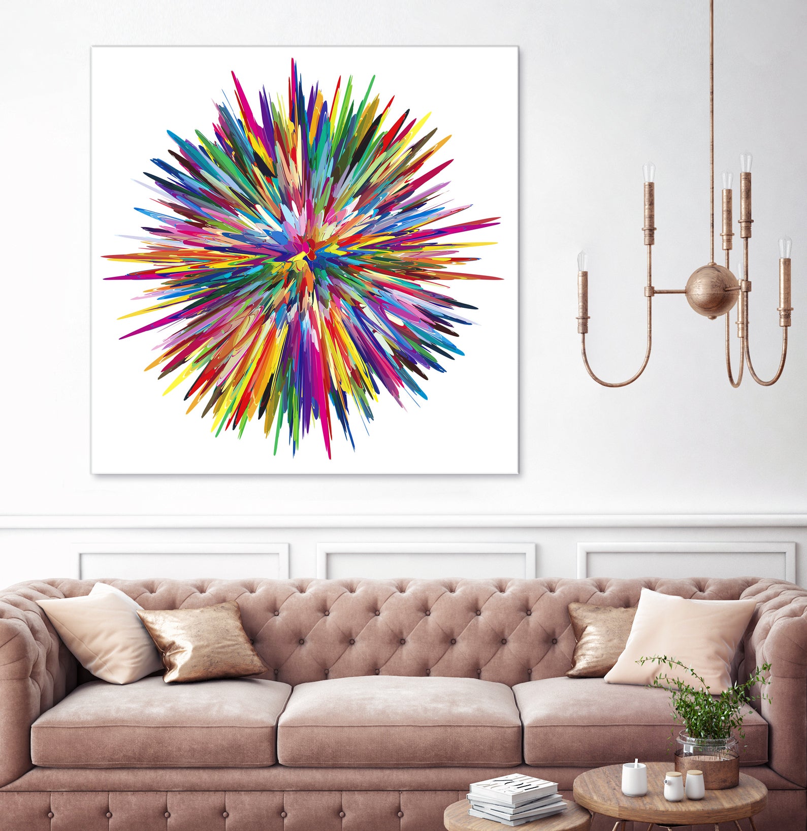 Color Explosion Three by Florian Habermann on GIANT ART - yellow vector illustration