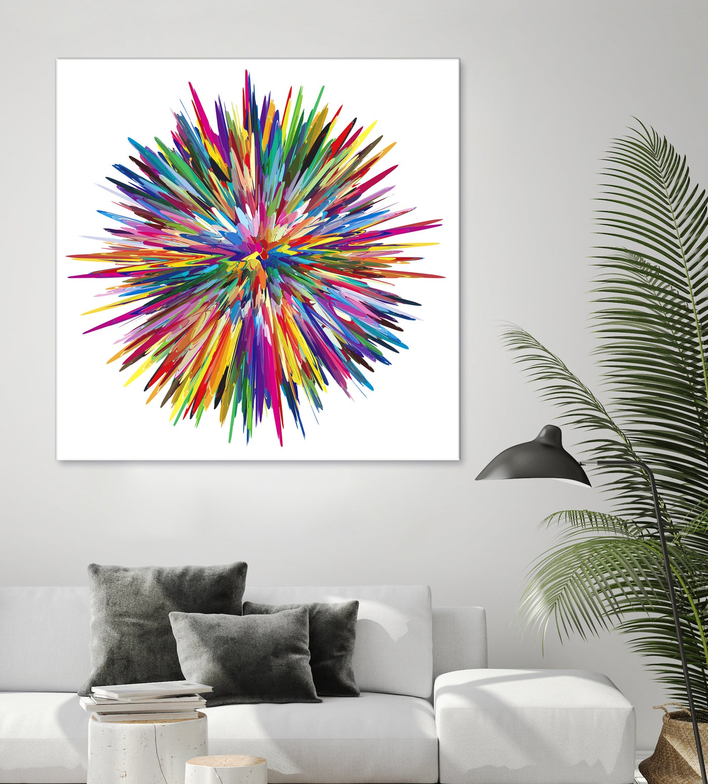 Color Explosion Three by Florian Habermann on GIANT ART - yellow vector illustration