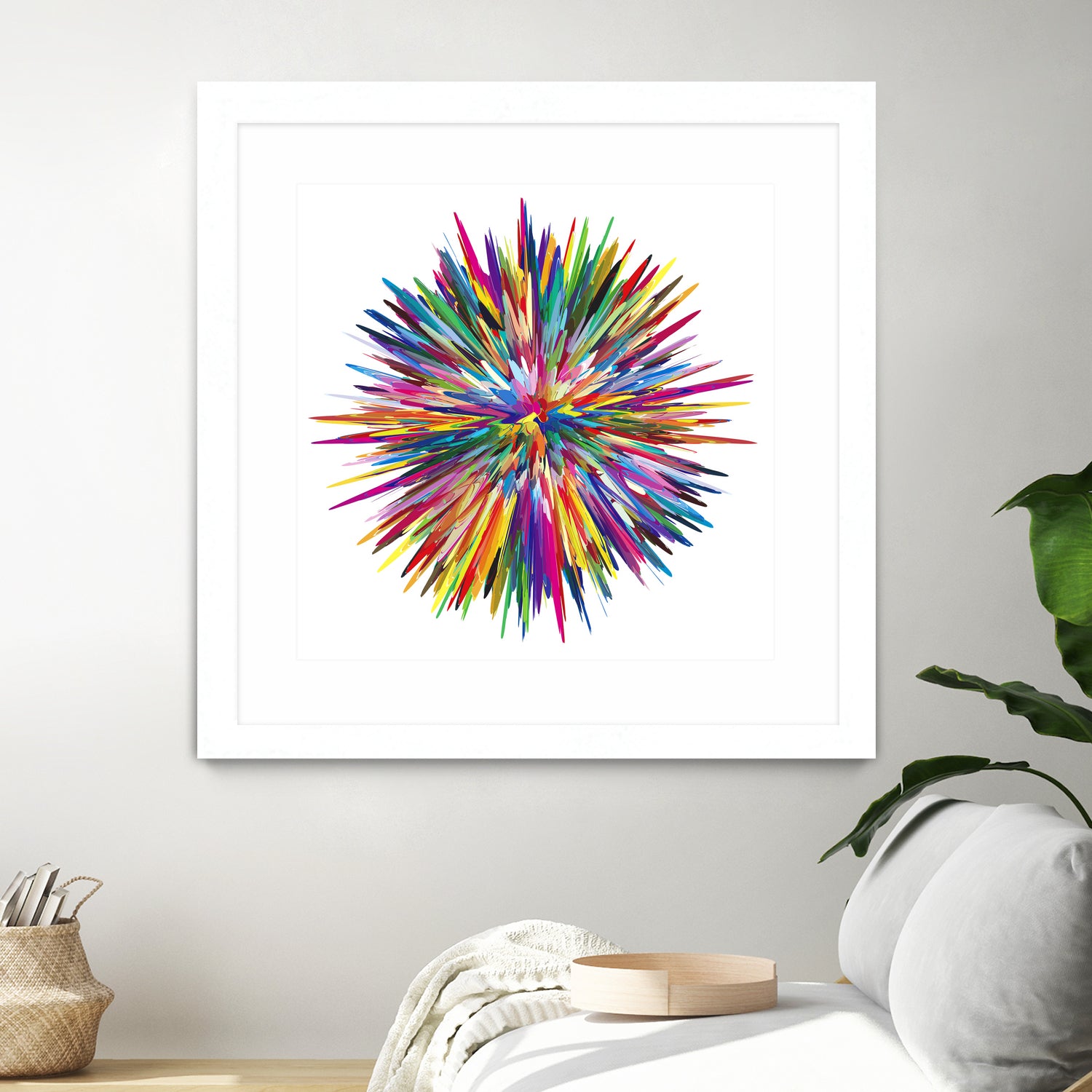 Color Explosion Three by Florian Habermann on GIANT ART - yellow vector illustration