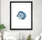 Blue Fish Illustration by Alessandra Minervini on GIANT ART - blue digital painting