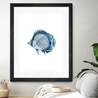 Blue Fish Illustration by Alessandra Minervini on GIANT ART - blue digital painting