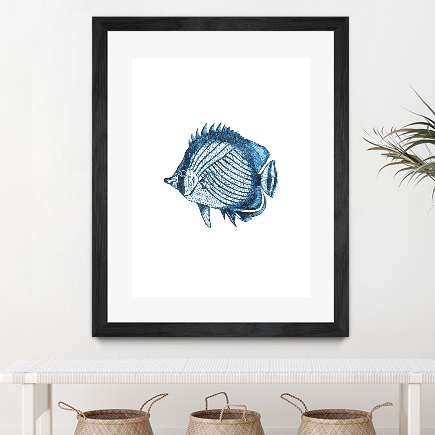 Blue Fish Illustration by Alessandra Minervini on GIANT ART - blue digital painting