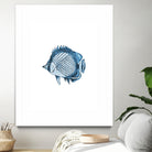 Blue Fish Illustration by Alessandra Minervini on GIANT ART - blue digital painting