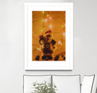 Santa Claus Christmas Gifts Candle Lights by Anna Matveeva on GIANT ART - white photo illustration