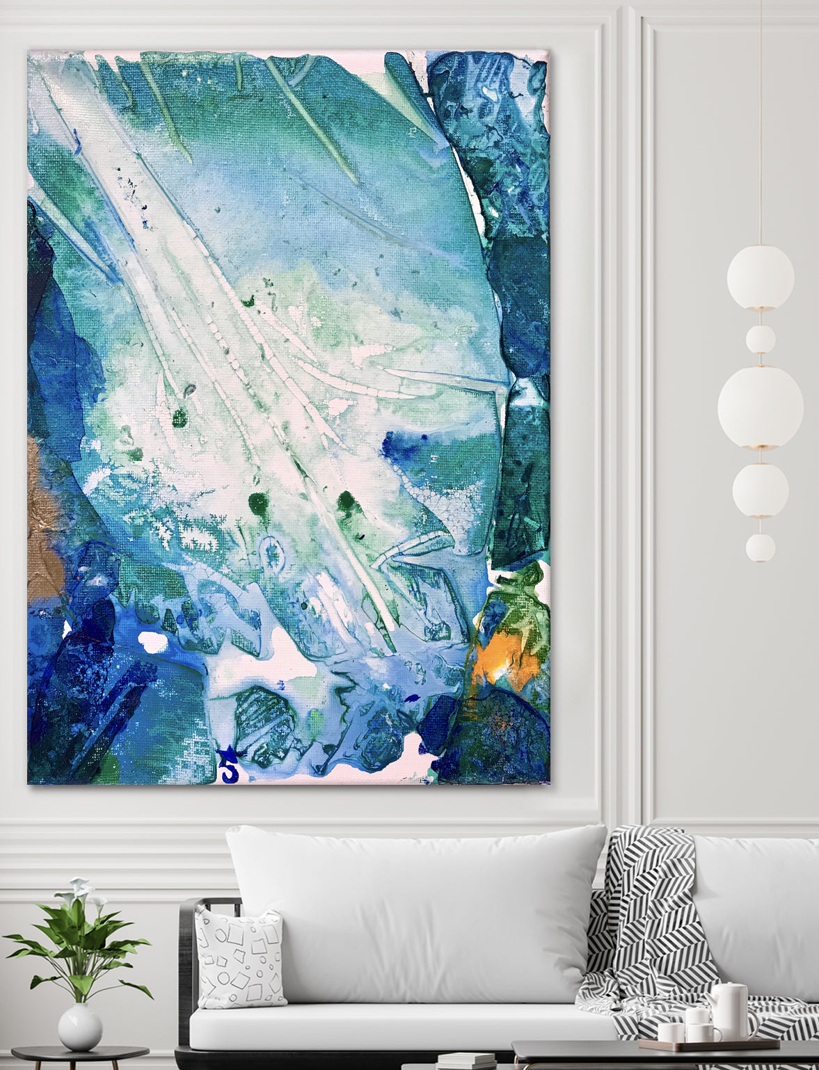 Ocean White by Alicia Jones on GIANT ART - white digital painting