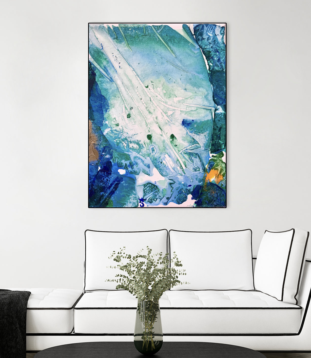 Ocean White by Alicia Jones on GIANT ART - white digital painting