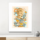 Diamonds Are A Girl's Best Friend by Gitta Gläser on GIANT ART - yellow typography