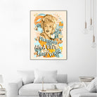 Diamonds Are A Girl's Best Friend by Gitta Gläser on GIANT ART - yellow typography