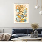 Diamonds Are A Girl's Best Friend by Gitta Gläser on GIANT ART - yellow typography