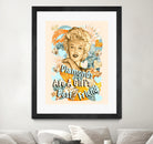 Diamonds Are A Girl's Best Friend by Gitta Gläser on GIANT ART - yellow typography