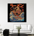 Great Ramen off Kanagawa by Ilustrata design on GIANT ART - white digital drawing