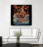 Great Ramen off Kanagawa by Ilustrata design on GIANT ART - white digital drawing