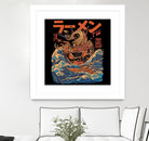 Great Ramen off Kanagawa by Ilustrata design on GIANT ART - white digital drawing