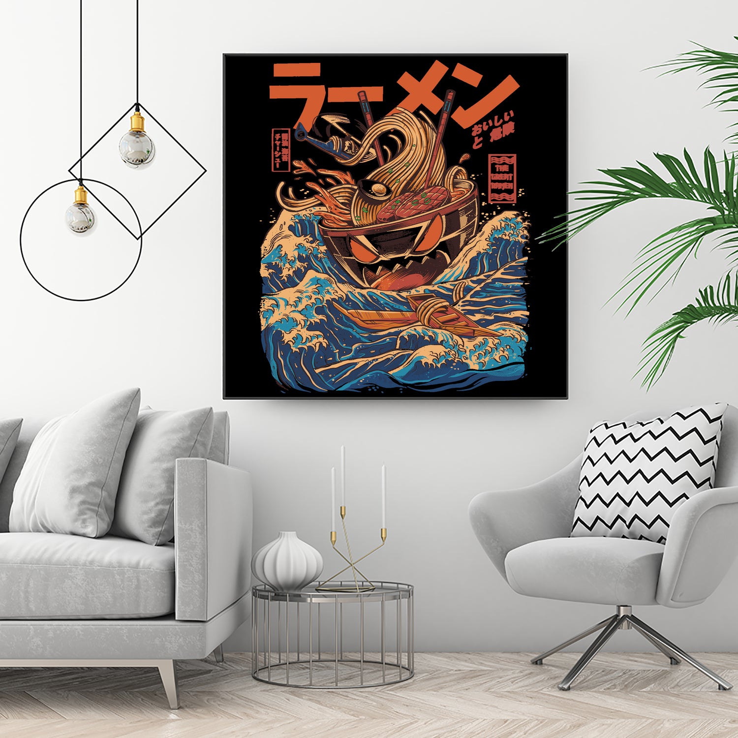 Great Ramen off Kanagawa by Ilustrata design on GIANT ART - white digital drawing