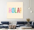 Hola! by Francisco Moreno on GIANT ART - yellow typography