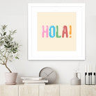 Hola! by Francisco Moreno on GIANT ART - yellow typography