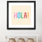 Hola! by Francisco Moreno on GIANT ART - yellow typography