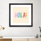 Hola! by Francisco Moreno on GIANT ART - yellow typography