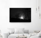 Moonrise through the clouds by William Cunning on GIANT ART - black processing/programming