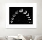 Moon eclipse / Moon phases by Ieva Šileikaitė on GIANT ART - black photo illustration