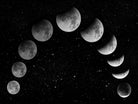 Moon eclipse / Moon phases by Ieva Šileikaitė on GIANT ART - black photo illustration