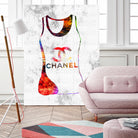 Chanel Shirt by Daniel Janda on GIANT ART - pink mixed media