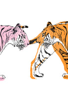 TIGER LOVE by VICTOR ABARCA on GIANT ART - pink digital painting