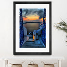 Santorini 15 by Haris Kavalla on GIANT ART - blue photo manipulation