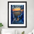 Santorini 15 by Haris Kavalla on GIANT ART - blue photo manipulation