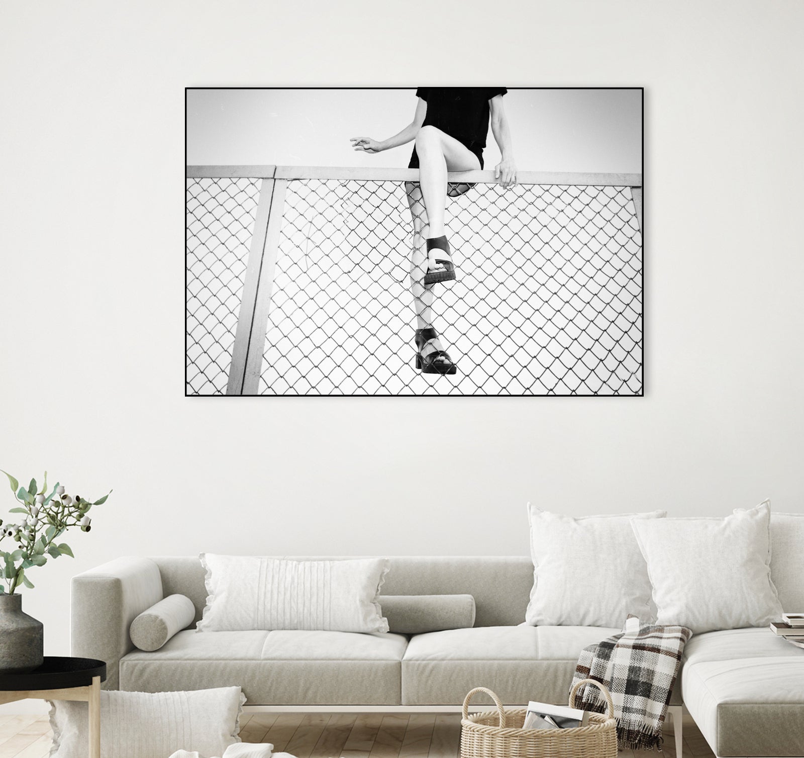 Hoping Fences by Linas Vaitonis on GIANT ART - gray photo illustration