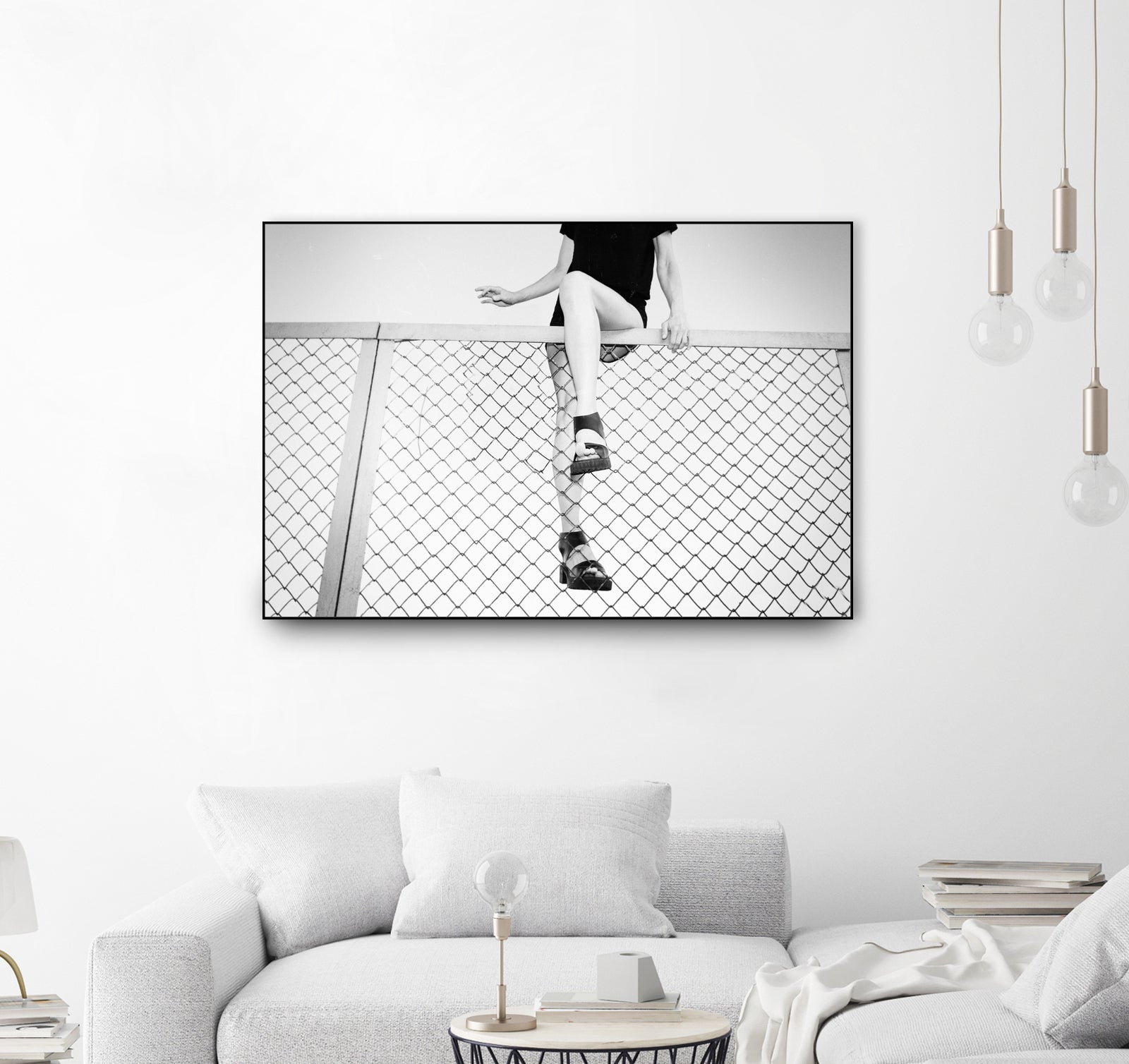 Hoping Fences by Linas Vaitonis on GIANT ART - gray photo illustration