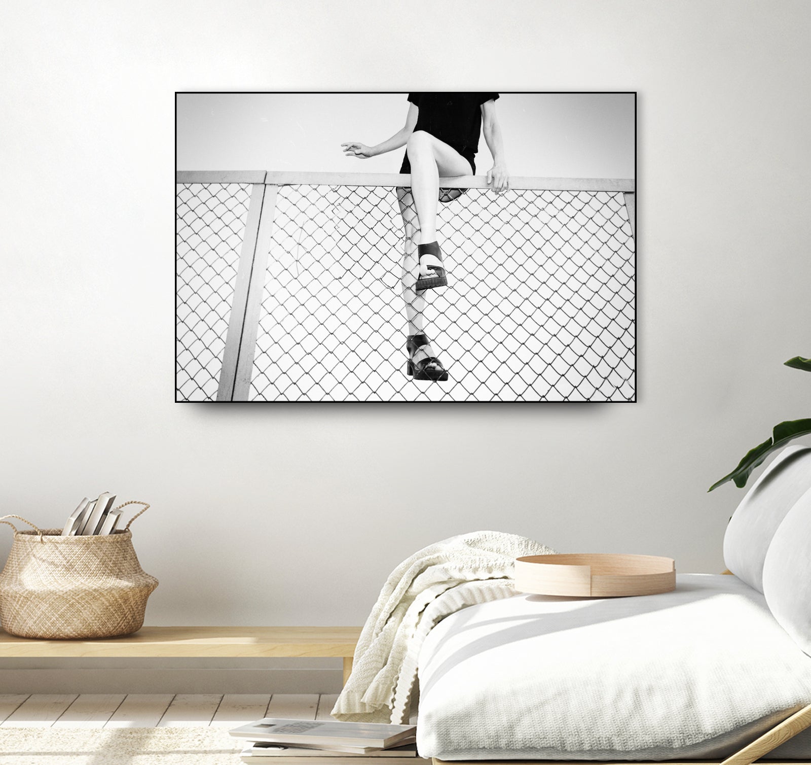 Hoping Fences by Linas Vaitonis on GIANT ART - gray photo illustration