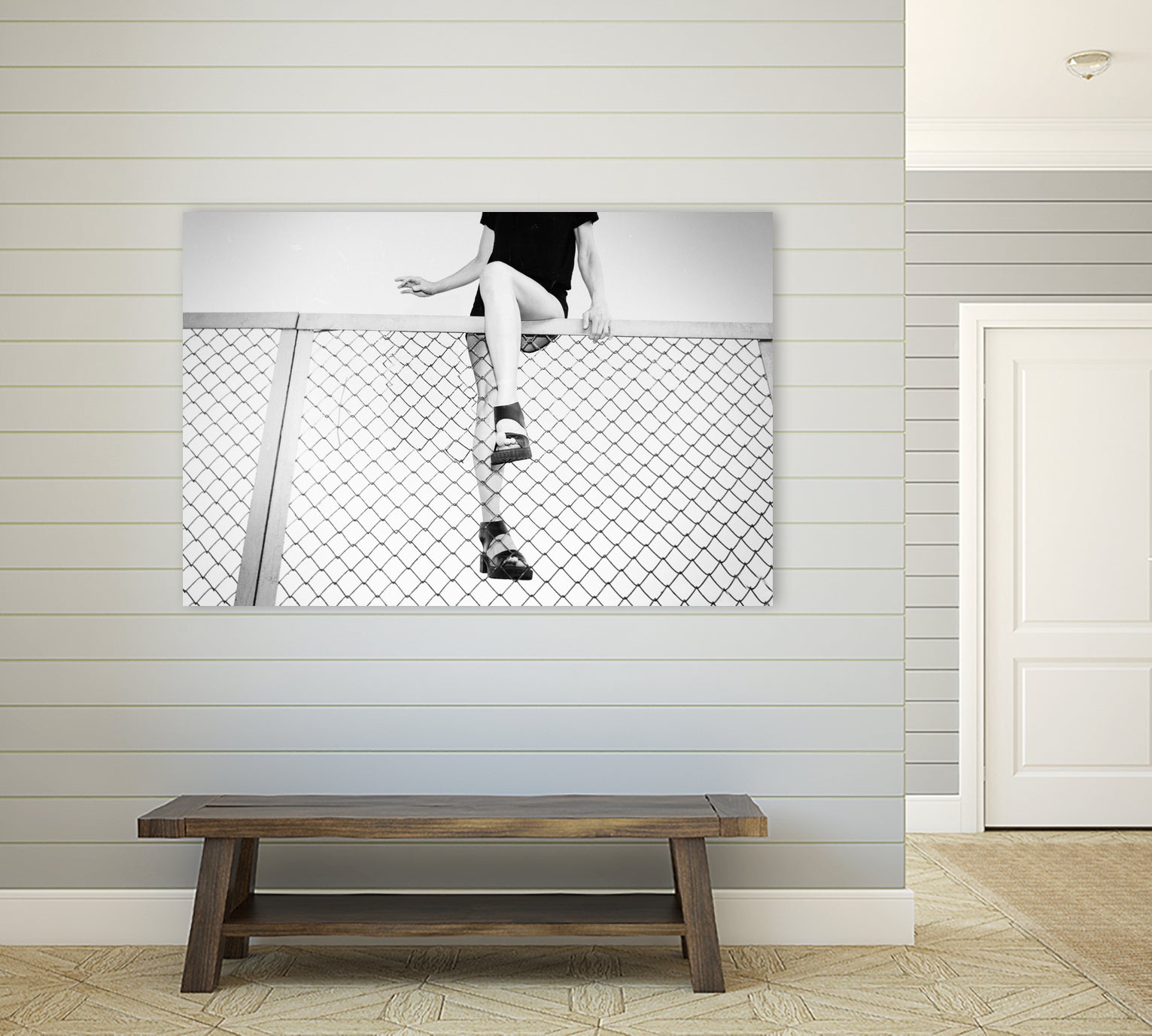 Hoping Fences by Linas Vaitonis on GIANT ART - gray photo illustration