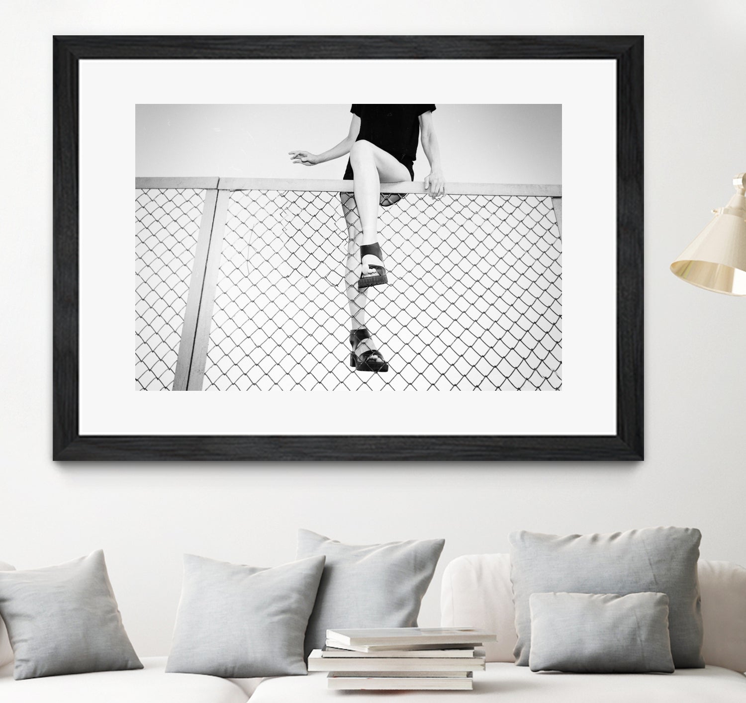 Hoping Fences by Linas Vaitonis on GIANT ART - gray photo illustration