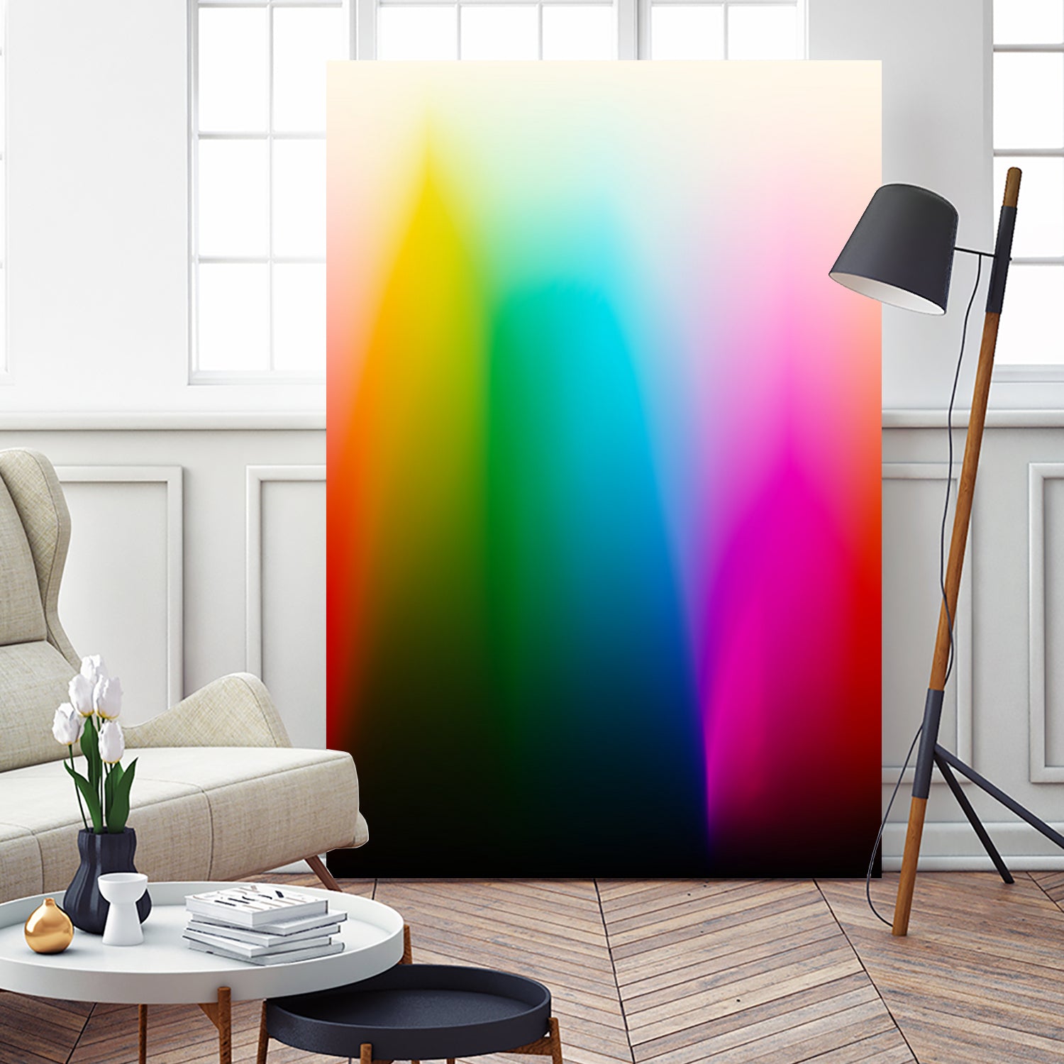 Every Color Rainbow Gradient on Film Stock by William Bottini on GIANT ART - red photo illustration