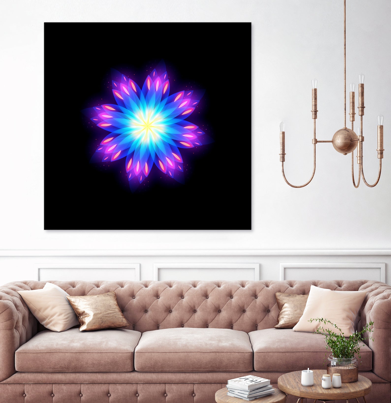 abstract flower2 by Ilya Shapko on GIANT ART - blue vector illustration