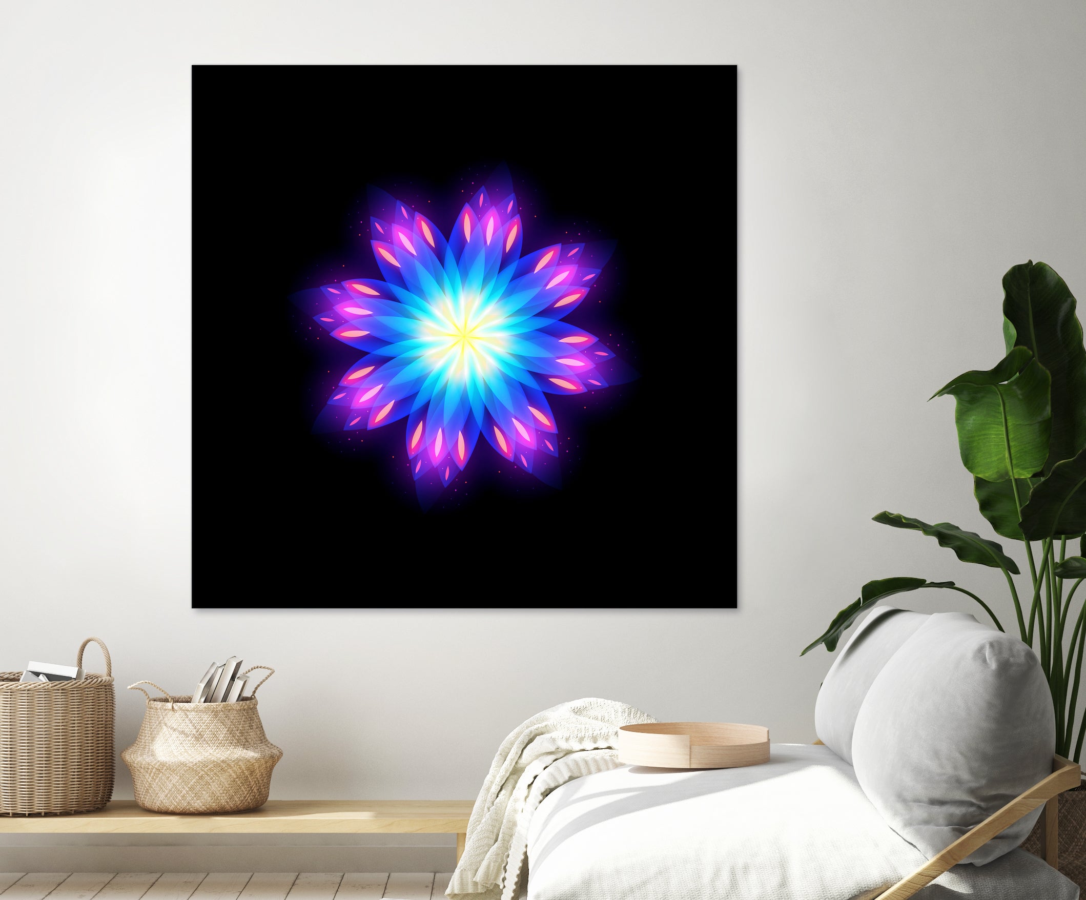 abstract flower2 by Ilya Shapko on GIANT ART - blue vector illustration