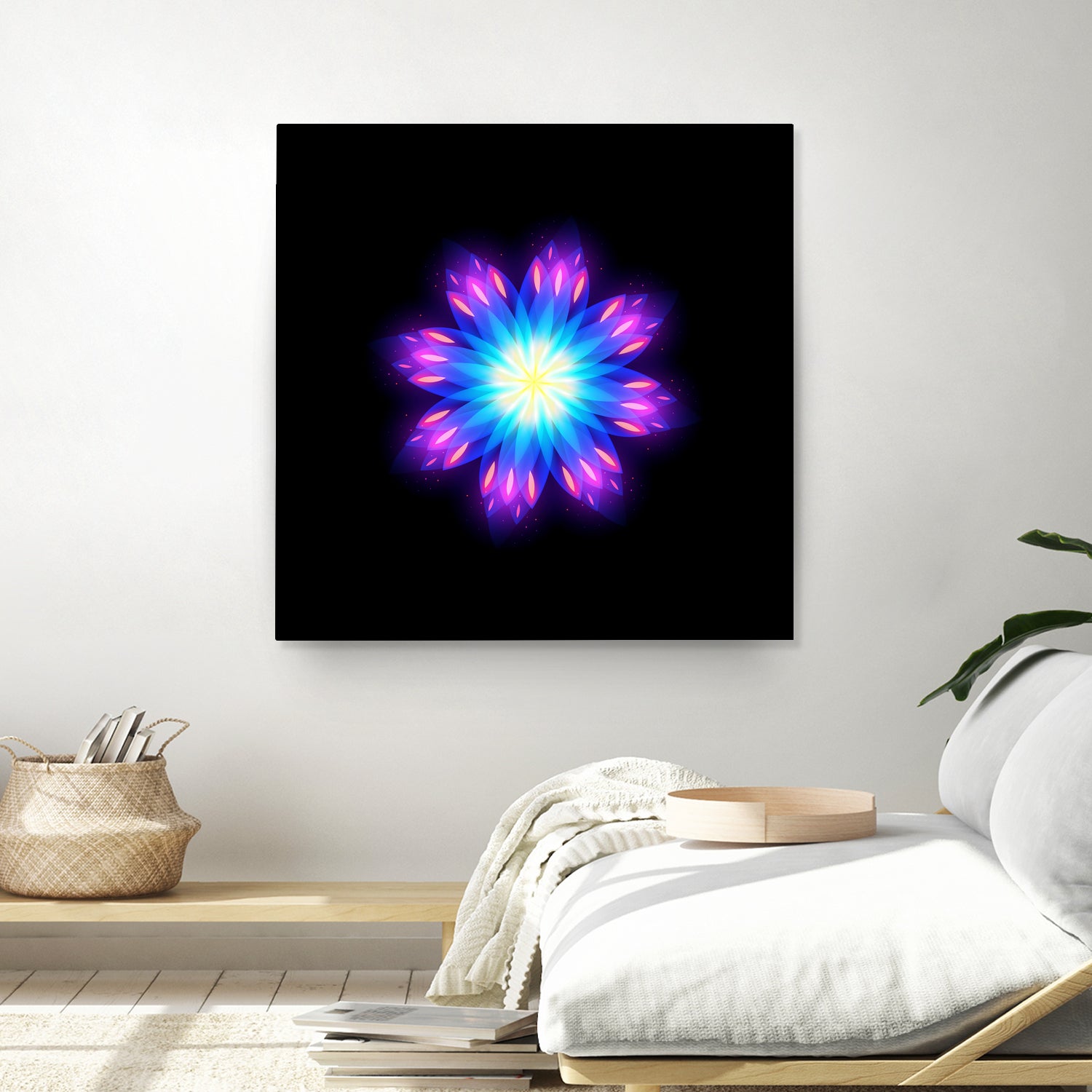 abstract flower2 by Ilya Shapko on GIANT ART - blue vector illustration