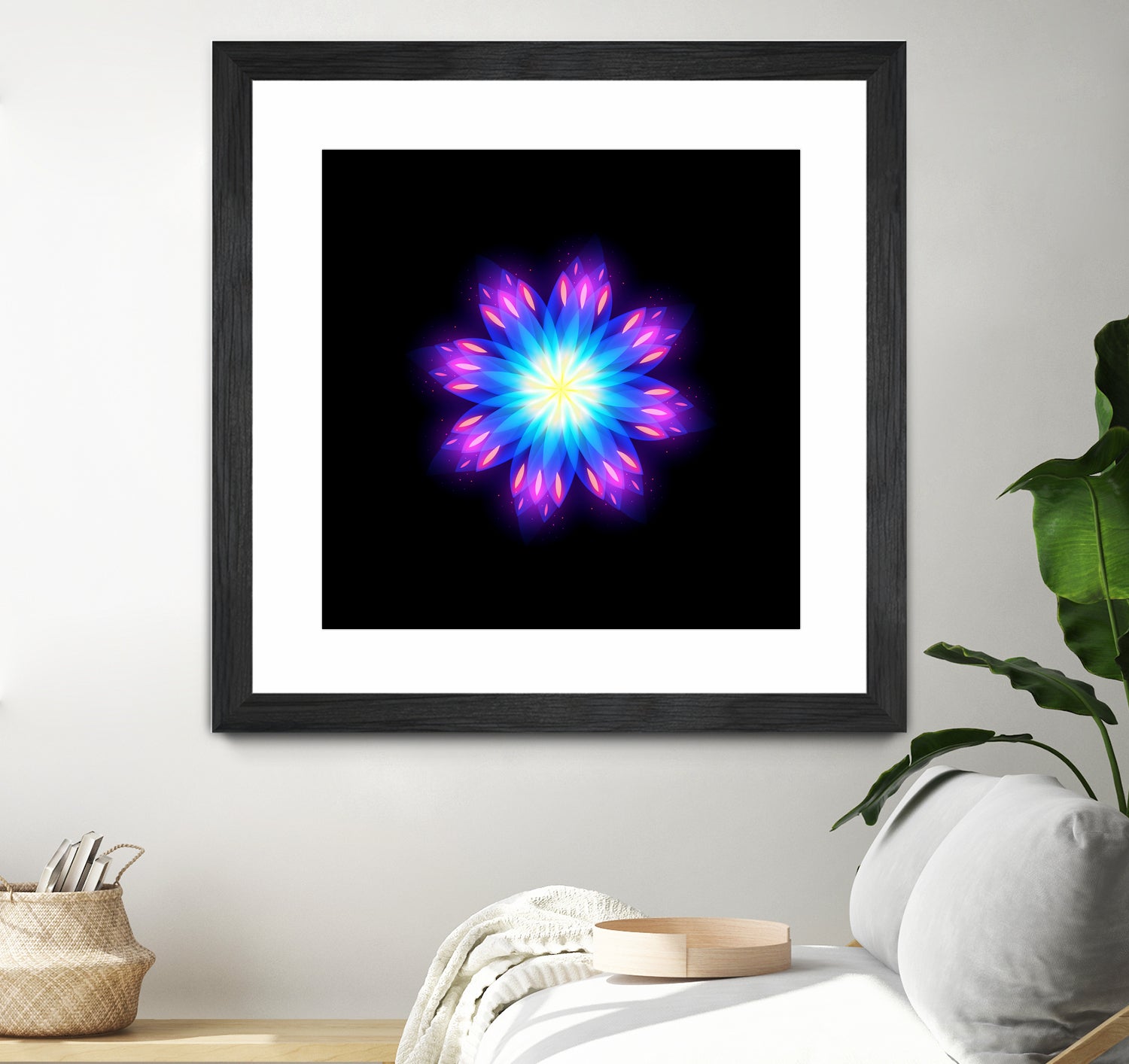 abstract flower2 by Ilya Shapko on GIANT ART - blue vector illustration